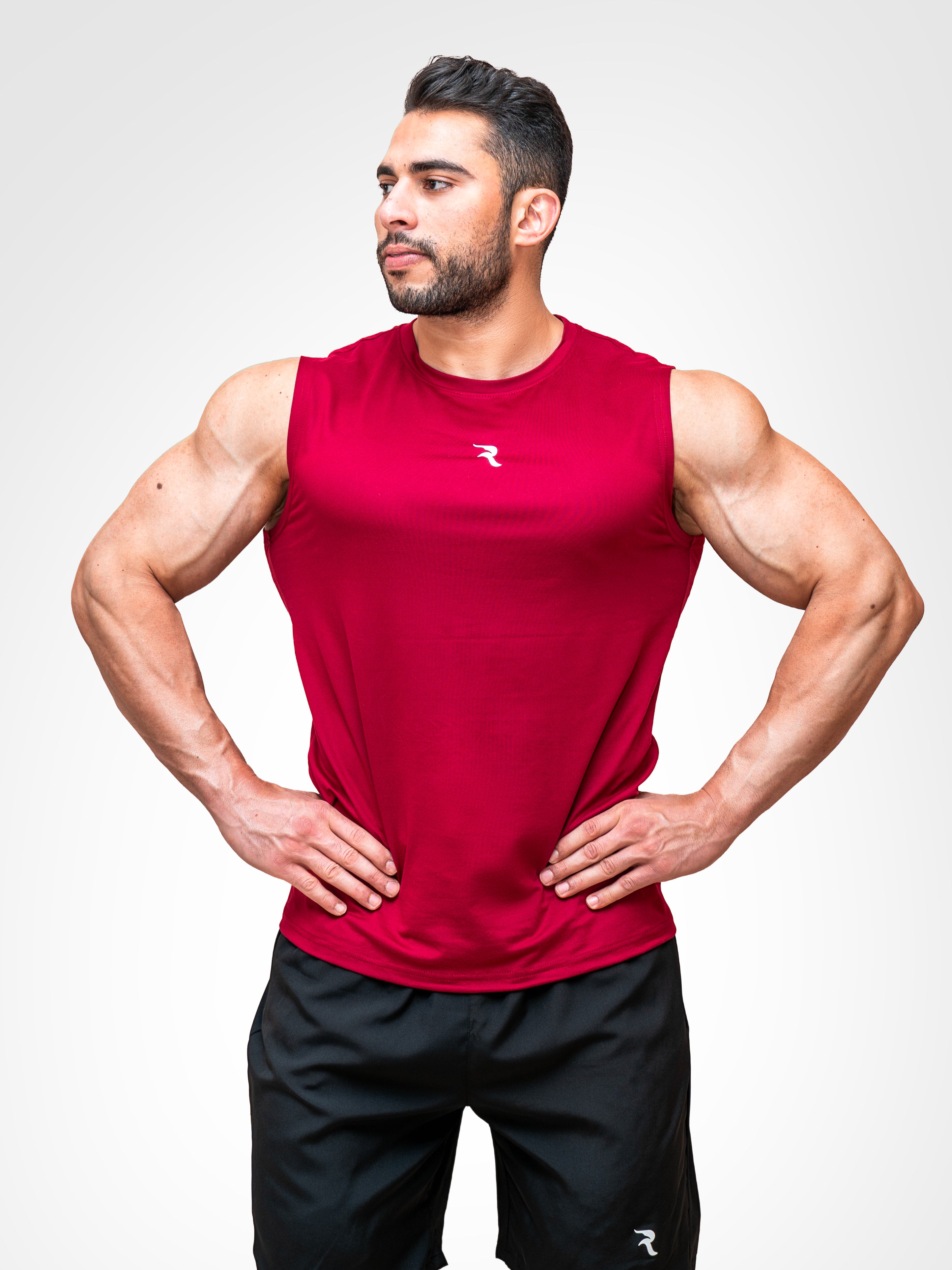Reborn Rise Muscle Tank – Red